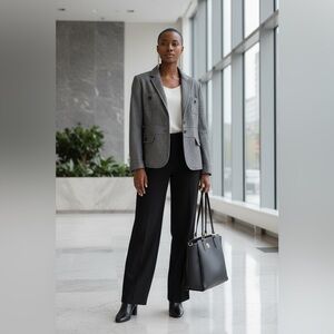 Talbots wool blend tweed blazer ladies 10 office business chic